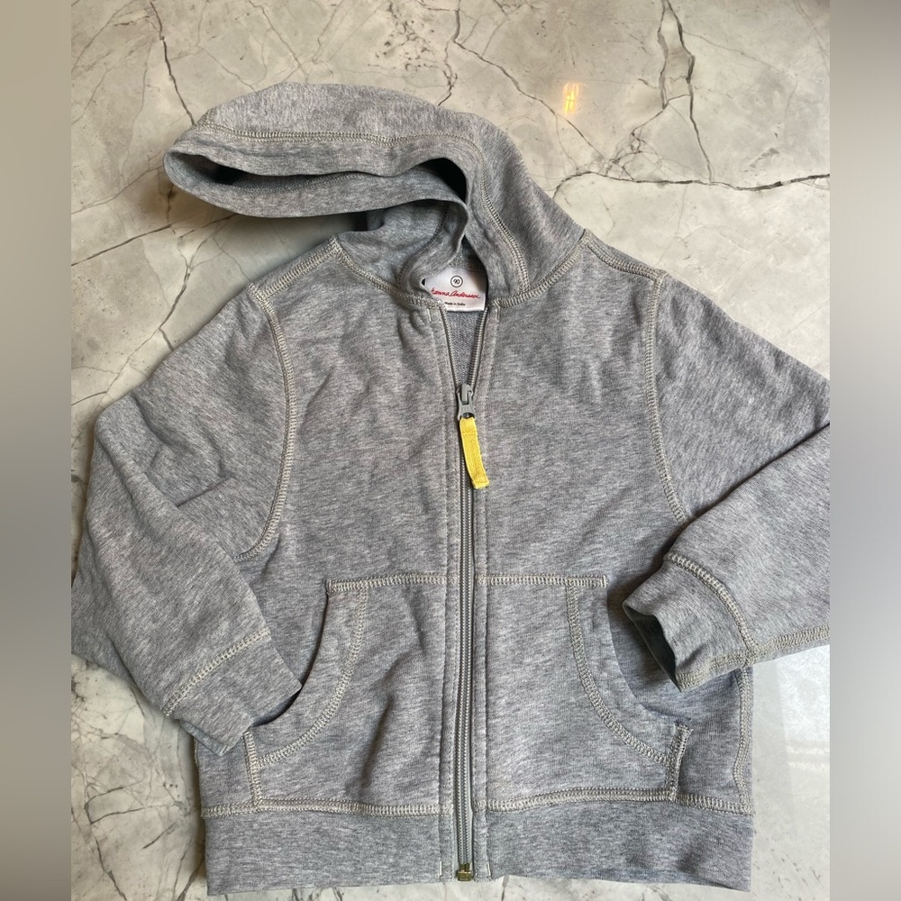Hanna Andersson Hoodie 3T gray sweatshirt kids casual
